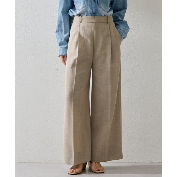 パンツ リネンライクワイドパンツ レディース