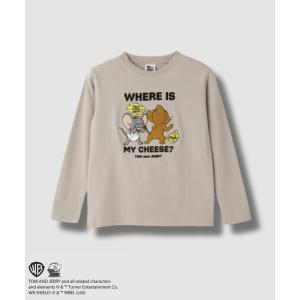 tシャツ 「TOM＆JERRY /トムとジェリー 」 キャラクター 長袖Tシャツ サガラ刺繍 キッズ 子供服 男の子 女の子
