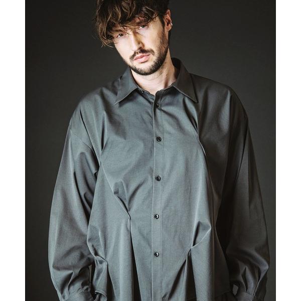 シャツ 「NO ID.」Random Tuck Big Shirt / ランダム タック ビッグ シ...