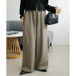 ワイドパンツ パンツ テックリネンベルト付ワイドパンツ「WEB限定カラーあり」 レディース