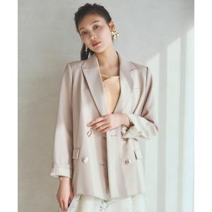 ジャケット テーラードジャケット ダブルテーラードジャケット レディース