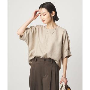 ブラウス シャツ リネンライク ブラウス マシン...の商品画像