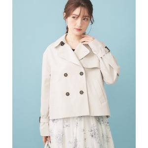 トレンチコート コート キャンディスリーブショートトレンチコート「洗濯機OK/撥水/防花粉」「5col」 レディース