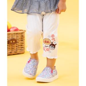 レギンス スパッツ アンパンマンばいきんまんお顔刺繍メロウレギンス キッズ 子供 女の子