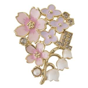 ANNA SUI（アナスイ） ブローチ 八重桜モチーフ ブローチ レディース