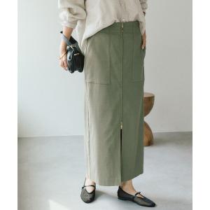 スカート 「ウオッシャブル」フロントZIPタイト...の商品画像