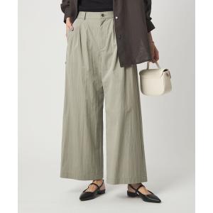 グロッシー ワイドパンツ レディース