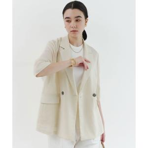 ジャケット テーラードジャケット 「結論シリーズ」シアーエアミドルスリーブジャケット「size SHORTあり」 レディース｜ZOZOTOWN Yahoo!店