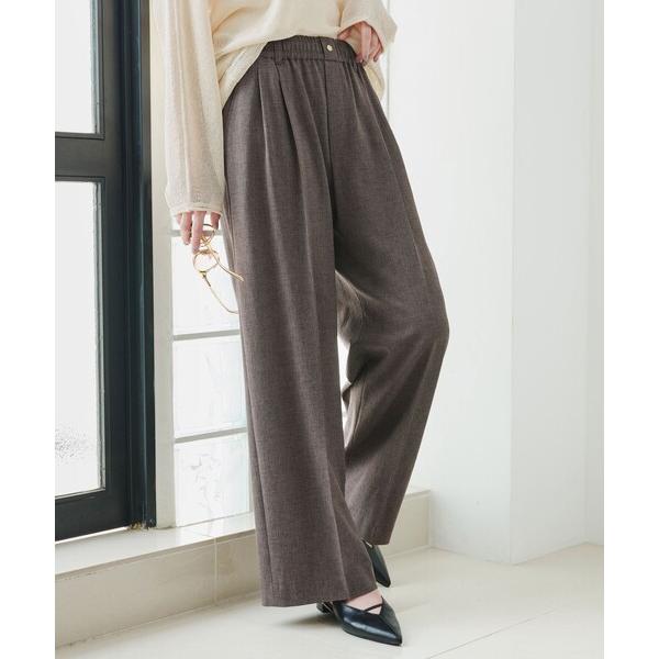 ワイドパンツ パンツ 「size SHORT/TALLあり」ニーハイワイドパンツ レディース