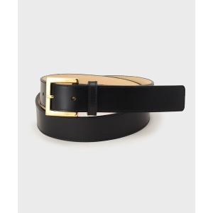 ベルト 「日本製／本革」スクエアバックルベルト レディース