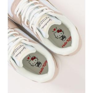 スニーカー sanrio/サンリオ モノグラム風 型押しスニーカー 「ハローキティ、シナモロール、クロミ」 レディース
