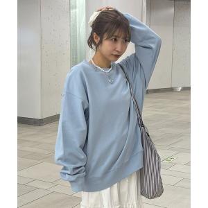 ユニセックス刺繍カラースウェット