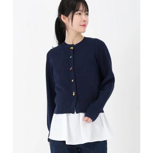 カーディガン エマコットン_フルーツアソートニットカーディガン レディース