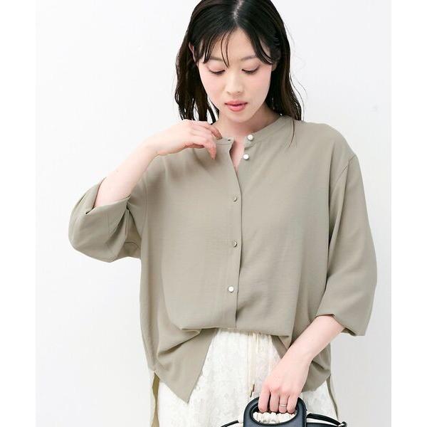 ブラウス シャツ 2WAYジョーゼットギャザースリーブブラウス レディース