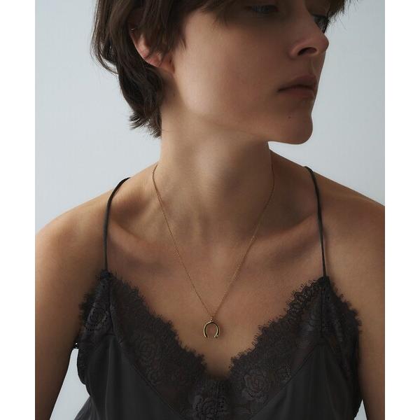 ネックレス 馬蹄モチーフシングルストーンネックレス レディース