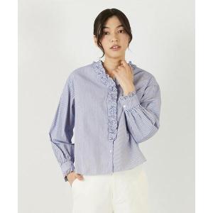 ブラウス シャツ 「アソートVフリルシャツ」 レディース