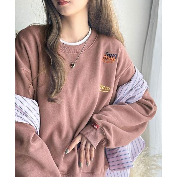 「Java」 スウェットカットソー X-LARGE ピンク レディース