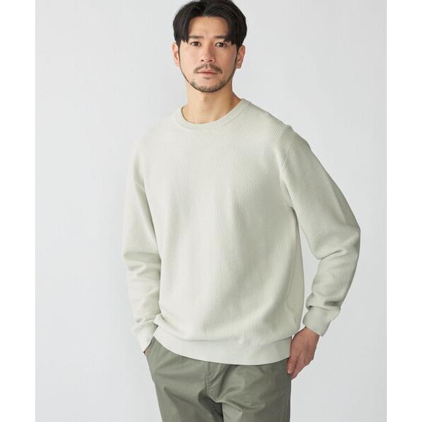 「SHIPS」 長袖ニット MEDIUM ライトグレー メンズ