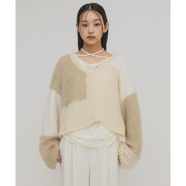 「KBF」 ニットカーディガン ONE ホワイト系その他 レディース