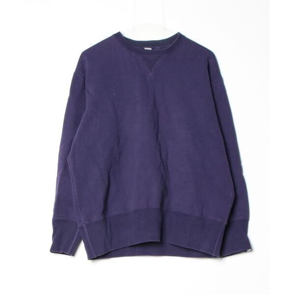 「LOOPWHEELER」 スウェットカットソー「BEAMS PLUSコラボ」 LARGE パープル...