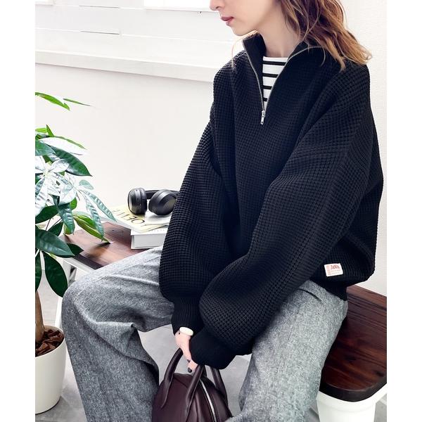 「Java」 長袖ニット LARGE ブラック レディース