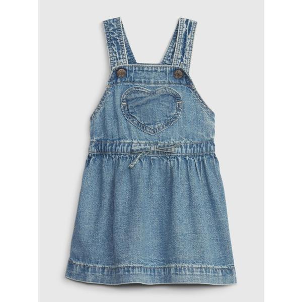 「GAP」 「KIDS」サロペットスカート 80cm ライトインディゴブルー キッズ