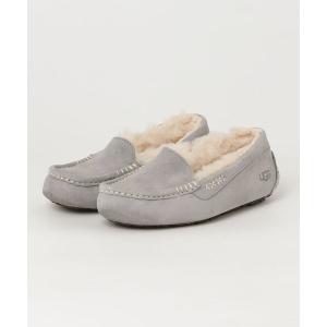 「UGG」 モカシンシューズ 6 ライトグレー レディース