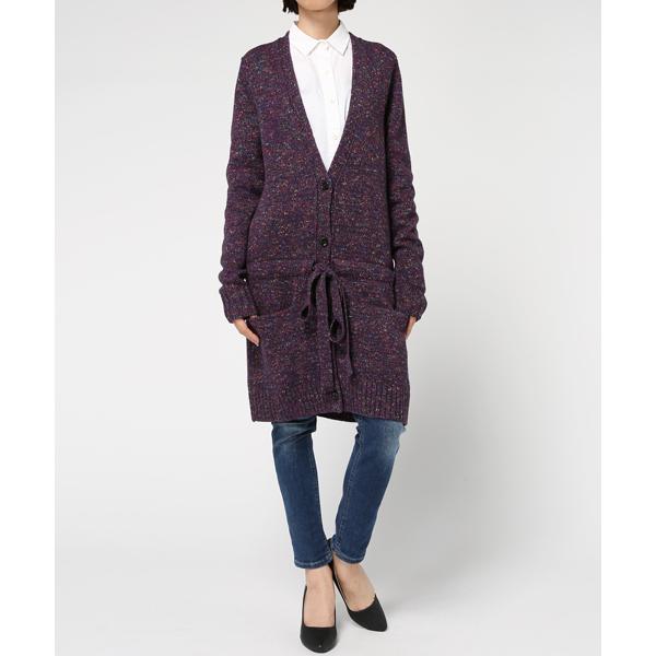 「SEE BY CHLOE」 ニットカーディガン 36 パープル レディース