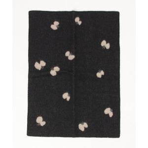 「KLIPPAN」 CHOUCHO ブランケット「mina perhonenコラボ」 - ブラック レディース