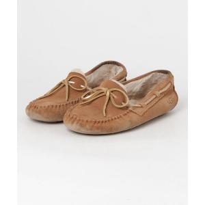 「UGG」 モカシンシューズ 23cm ブラウン レディース