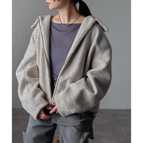 「r.」 ブルゾン FREE ベージュ レディース