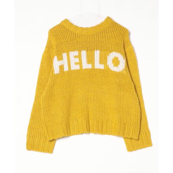 「mao made」 長袖ニット FREE イエロー レディース