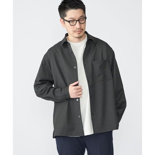 「SHIPS」 長袖シャツ SMALL ダークグレー メンズ