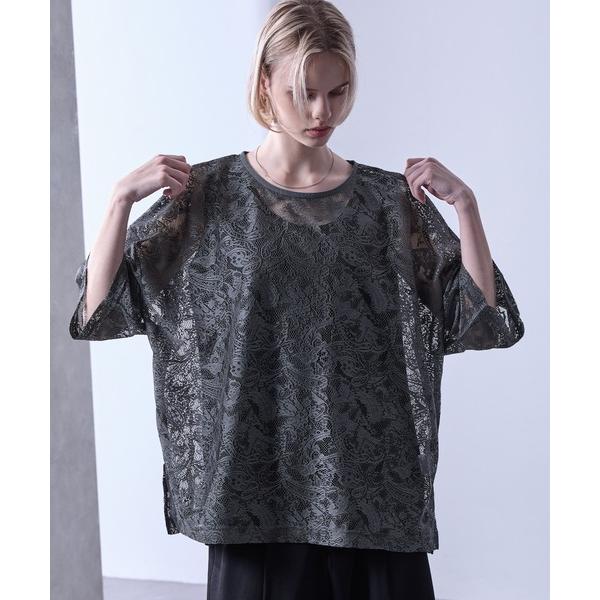 「Loose/ルース」 半袖シャツ X-SMALL グレー メンズ