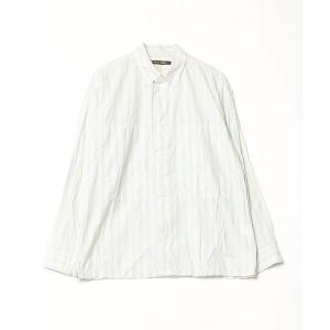 「niko and...」 ストライプ柄長袖シャツ 3 ブルー レディース