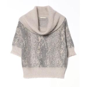 「SHIPS」 半袖ニット - グレー レディースの商品画像