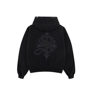 パーカー ジップパーカー｜Pierced Tribal Cross Zip Hoodie｜SUPPLIER メンズ レディース