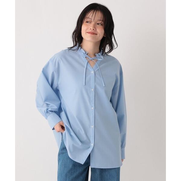 ブラウス シャツ ブロード襟フリルブラウス レディース