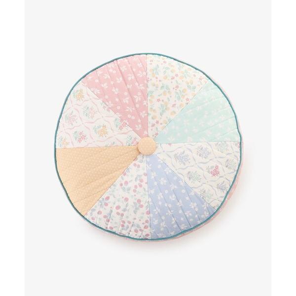 クッション クッションカバー フラワーウォッシャブルキルトラウンドクッション