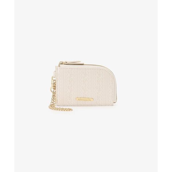 文房具 型押しレースキーコインケース