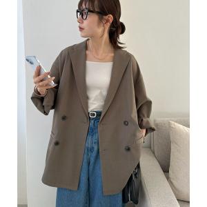 ジャケット テーラードジャケット 「Enlude」Wブレストテーラードジャケット「ユニセックス」 レディース メンズ