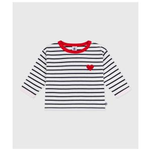 mezzo piano / メゾピアノ チェックセーラー衿つき 半袖Tシャツ【遮熱