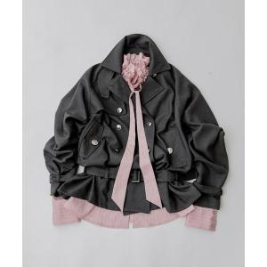 トレンチコート コート Midi trench coat メタルボタンミディトレンチコート レディース