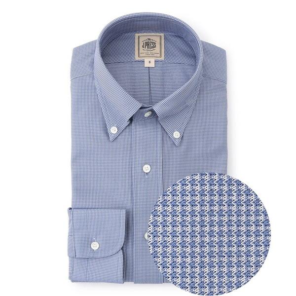 シャツ 「吸水速乾 / UVケア / 高通気性」「SMART TECH」ハウンドトゥース ジャージー...