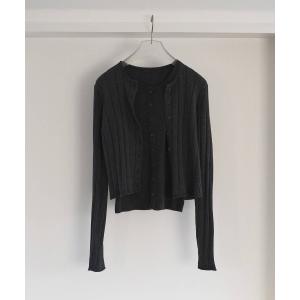 tシャツ anuke Cotton Layered Cardigan レディース