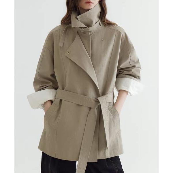 トレンチコート コート スタンドカラー ネックベルト トレンチコート FC26W028「Fano S...