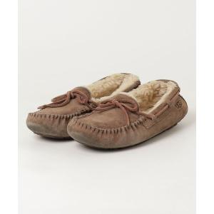 「UGG」 モカシンシューズ 23cm ベージュ レディース