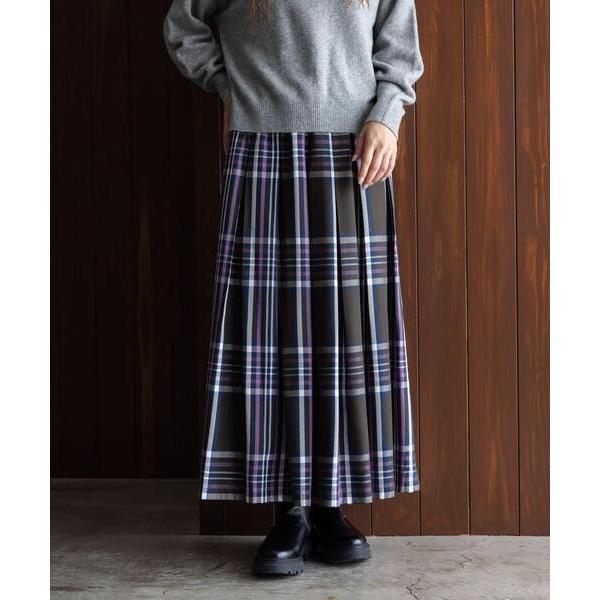 「URBAN RESEARCH Sonny Label」 プリーツスカート 38 ブラウン レディー...