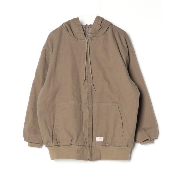 「Java」 ワンポイントブルゾン L ブラウン レディース