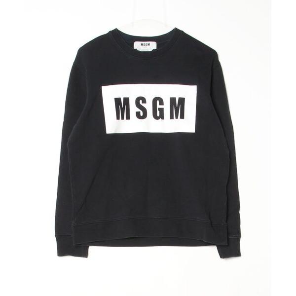 「MSGM」 スウェットカットソー M ブラック レディース